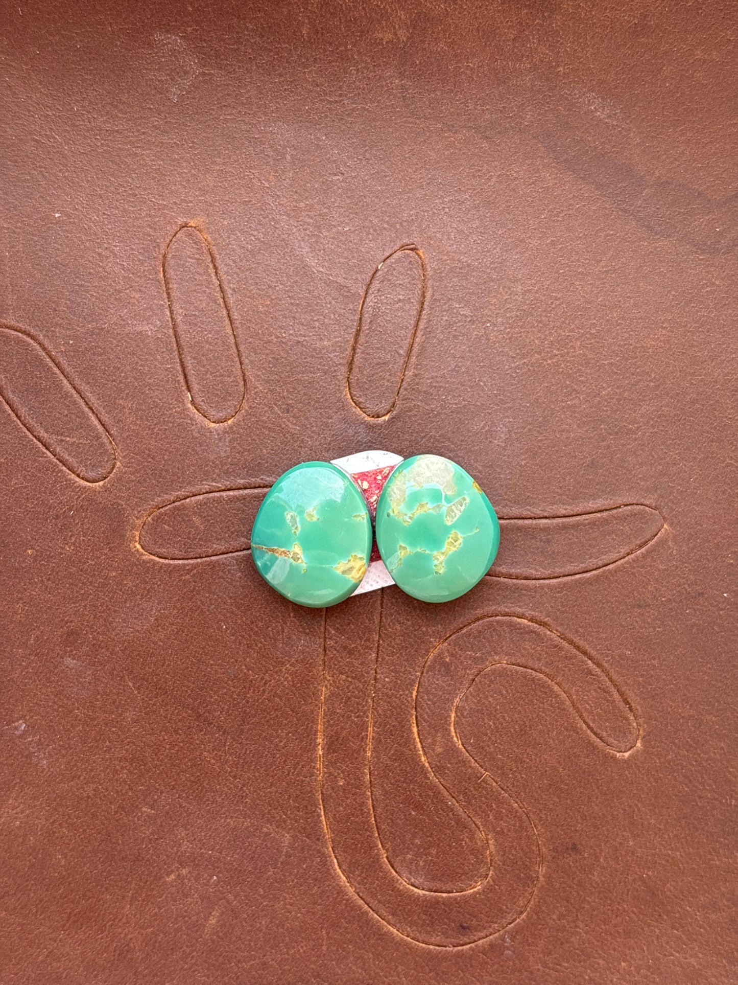 Turquoise Earrings Cabochon Set