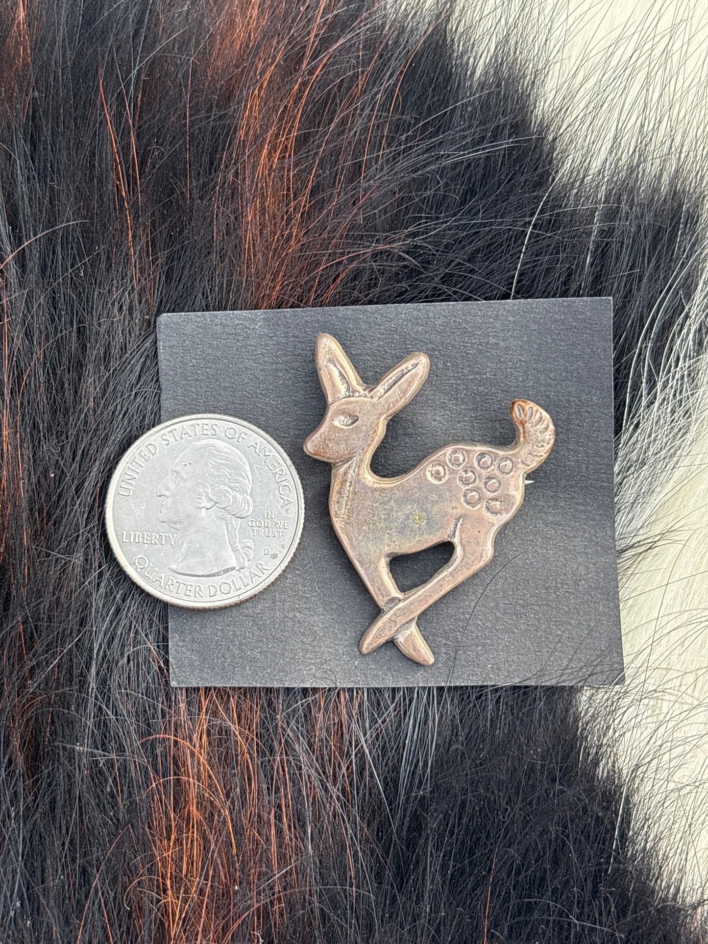 Vintage Native American, Hand-Made, Sterling Silver Brooch