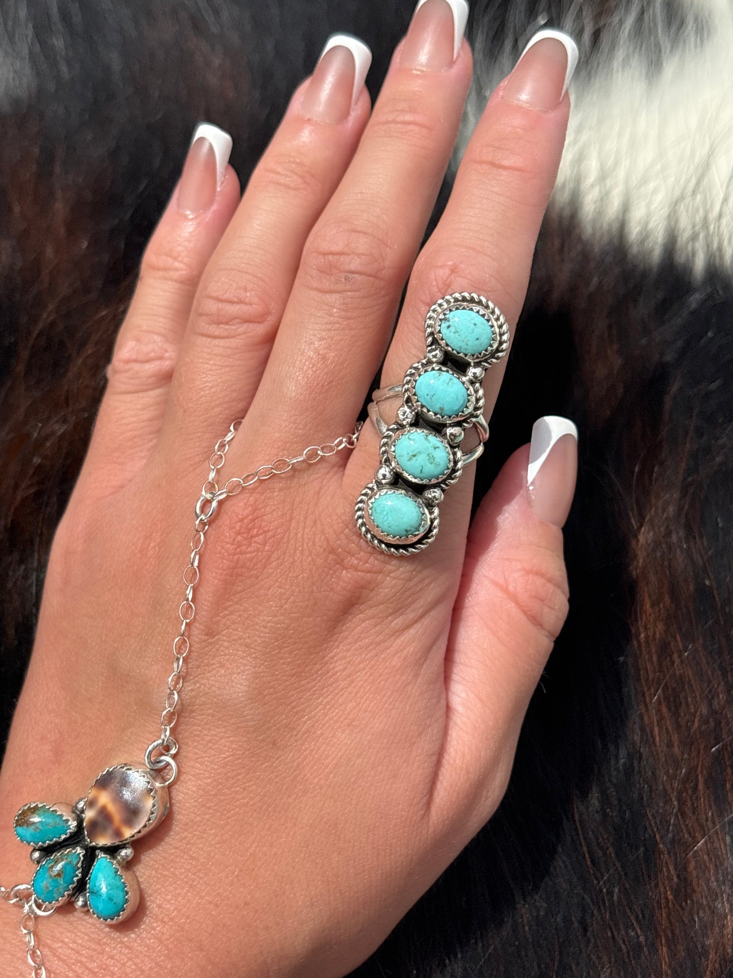 Native American, Hand-Made, Turquoise & Sterling Silver Ring