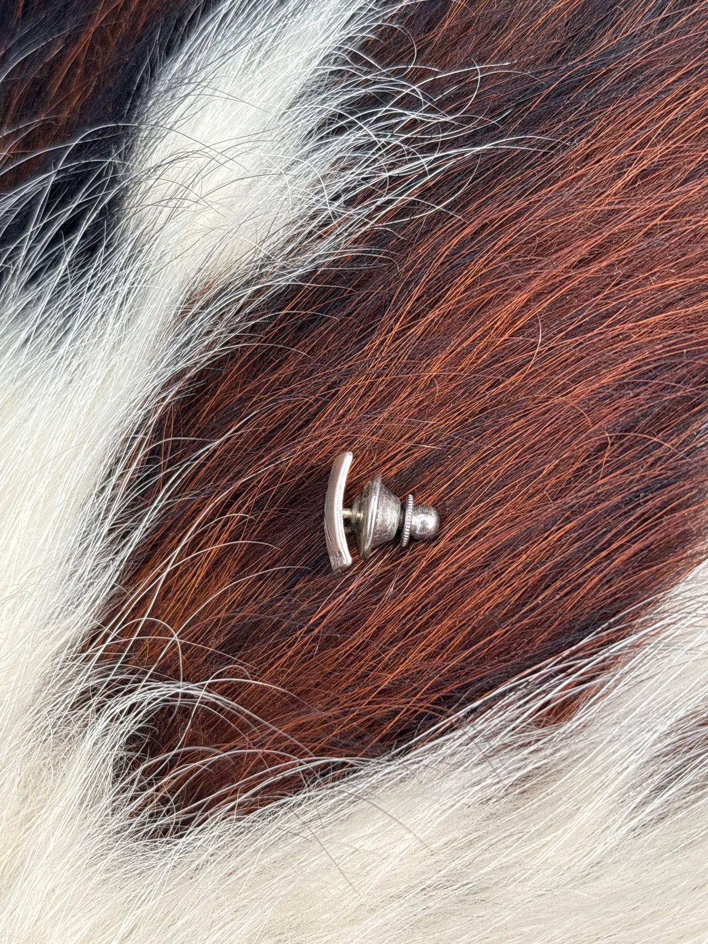 Vintage Native American, Hand-Made, & Sterling Silver Pin