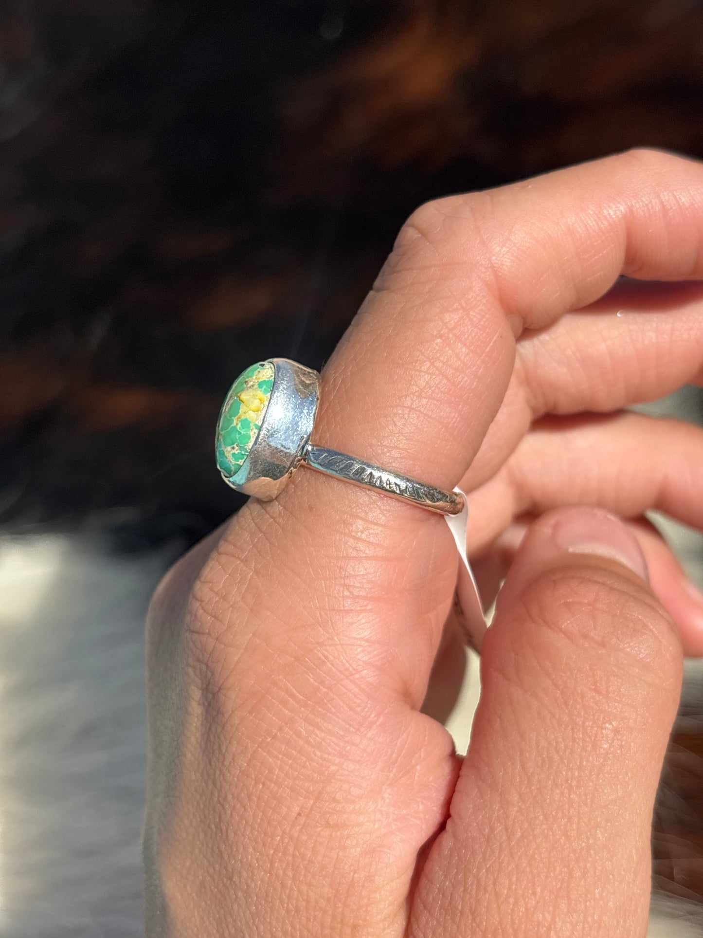 Native American, Hand-Made, Sierra Bella Turquoise & Sterling Silver Ring