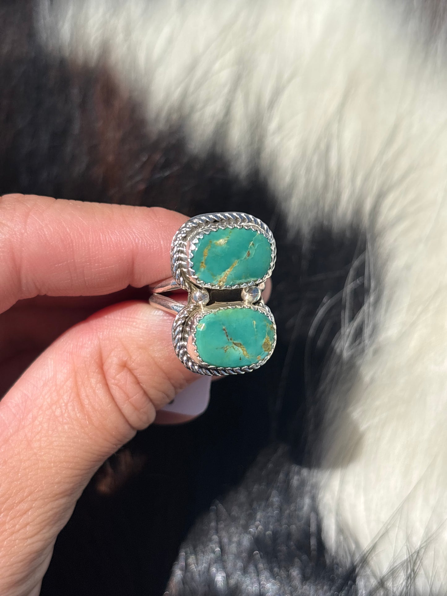 Native American, Hand-Made, Turquoise & Sterling Silver Ring