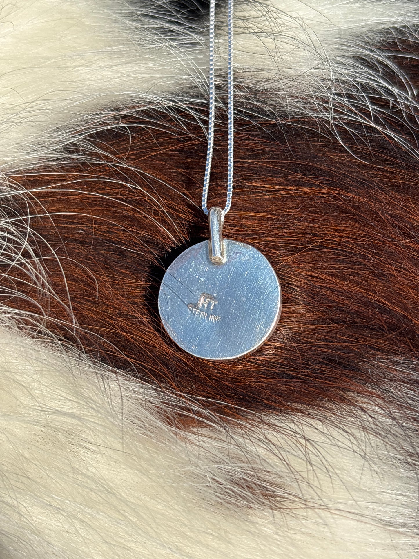 Native American, Hand-Made, Buffalo Nickel, Turquoise & Sterling Silver Necklace