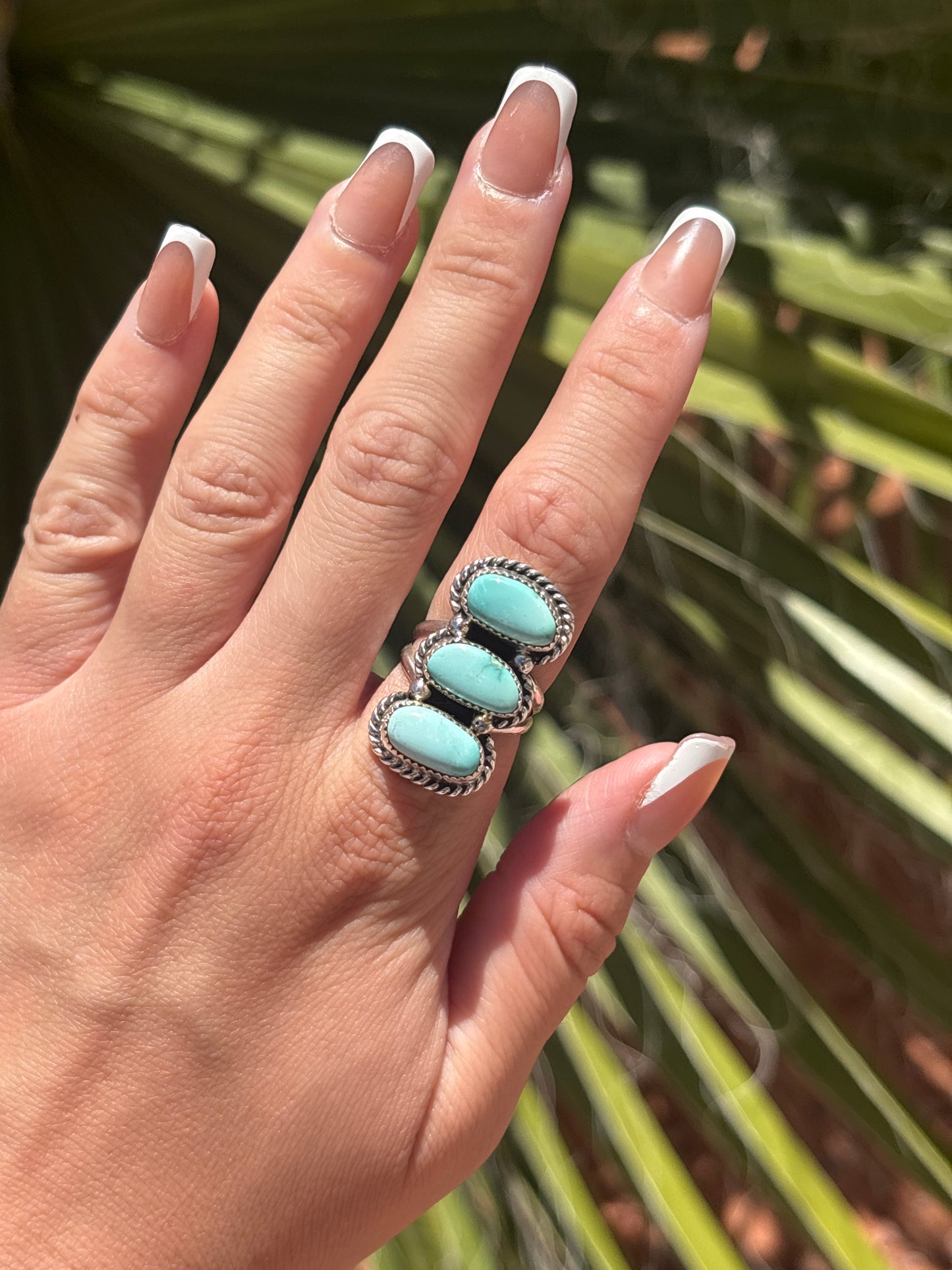Native American, Hand-Made, Turquoise & Sterling Silver Ring