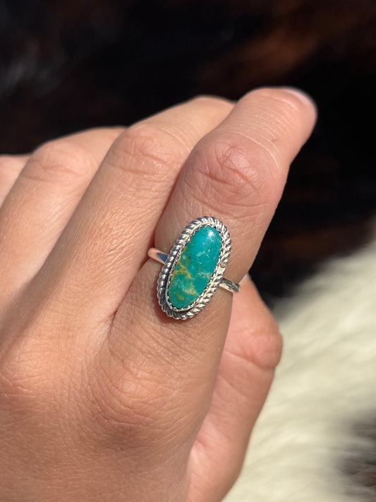 Native American, Hand-Made, Turquoise & Sterling Silver Ring