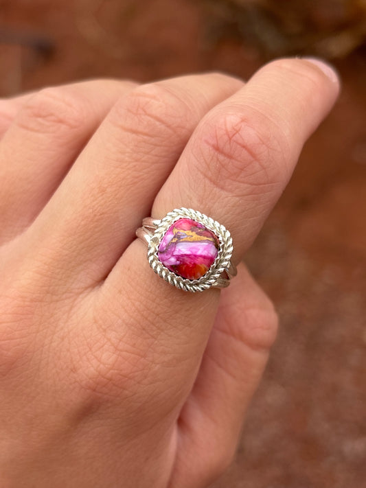 Native American, Hand-Made, Mojave & Sterling Silver Ring