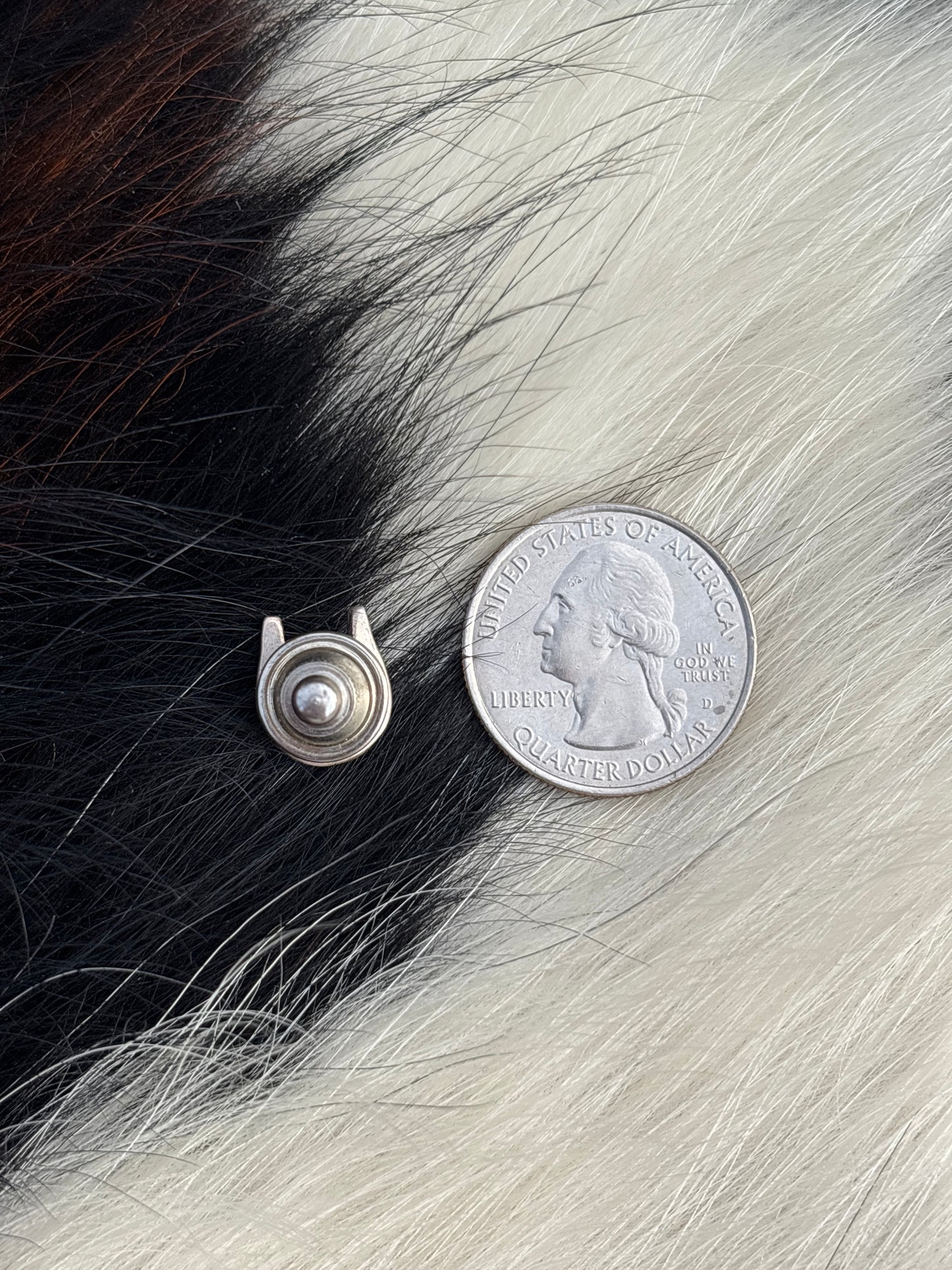 Vintage Native American, Hand-Made, & Sterling Silver Pin