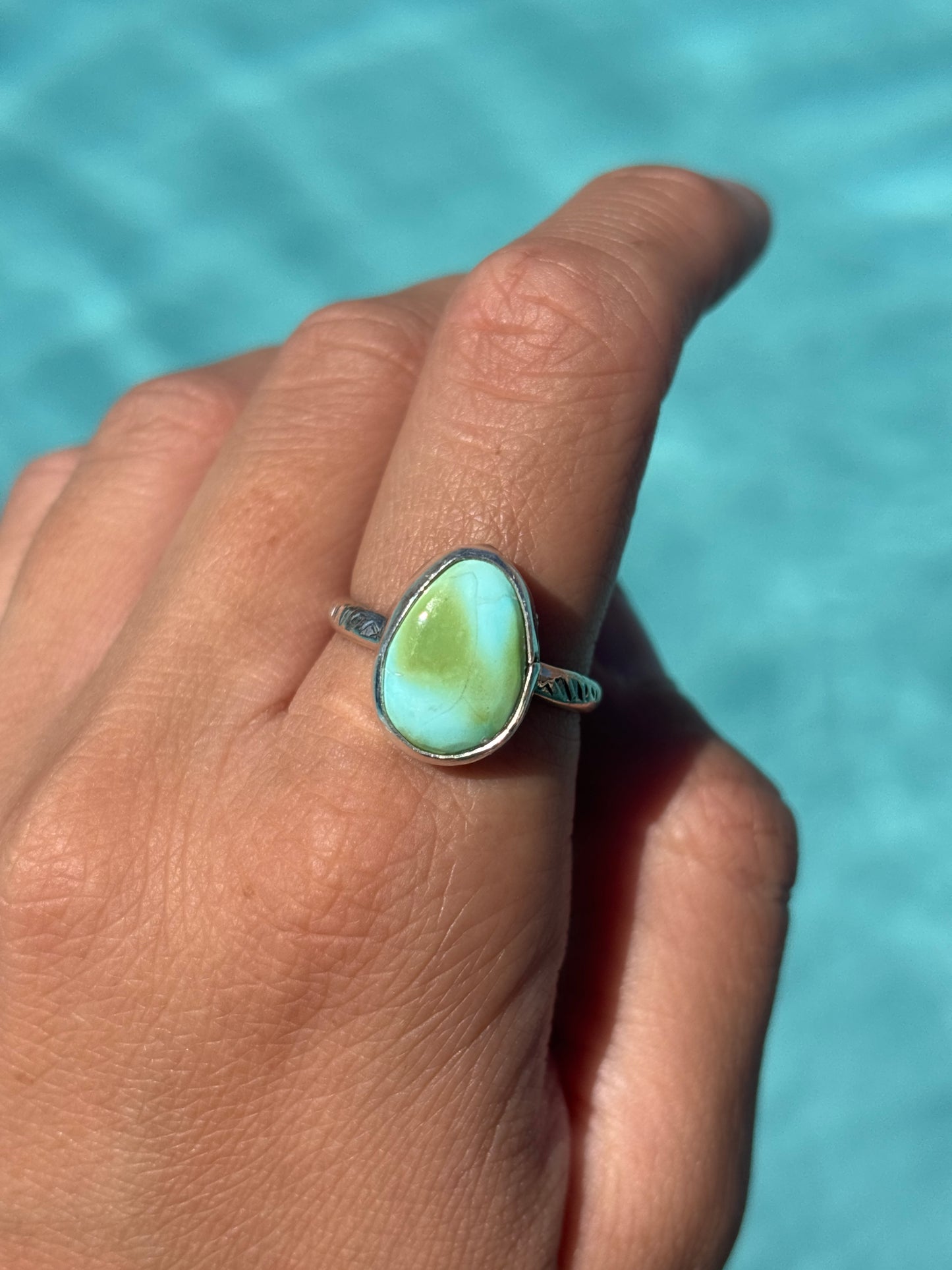 Native American, Hand-Made, Sierra Bella Turquoise & Sterling Silver Ring