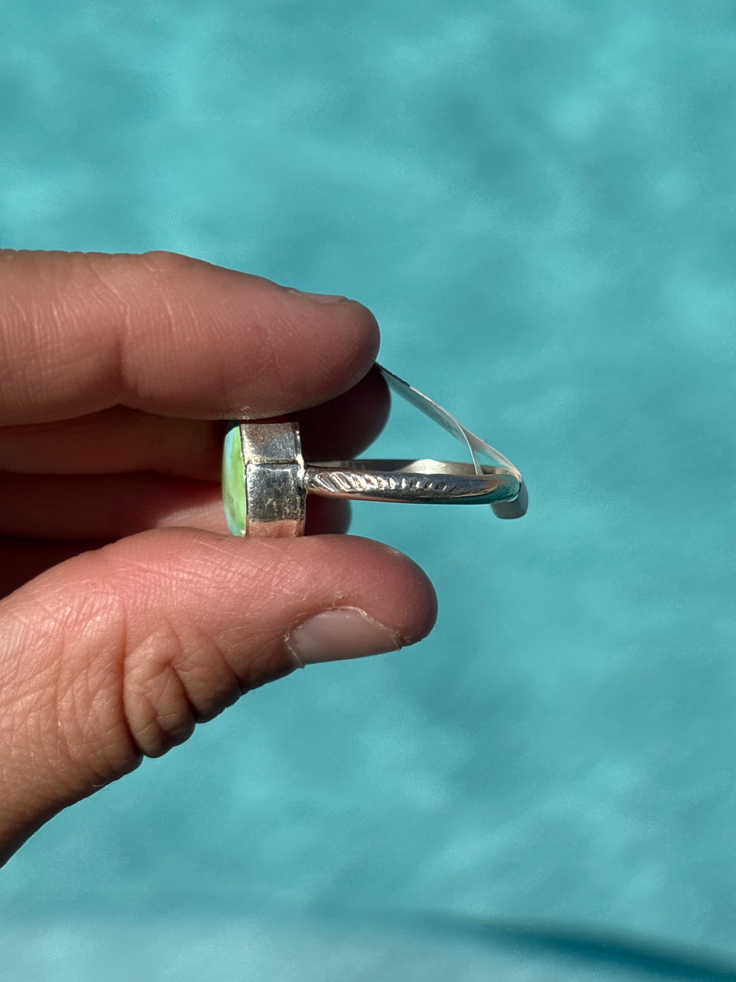 Native American, Hand-Made, Sierra Bella Turquoise & Sterling Silver Ring