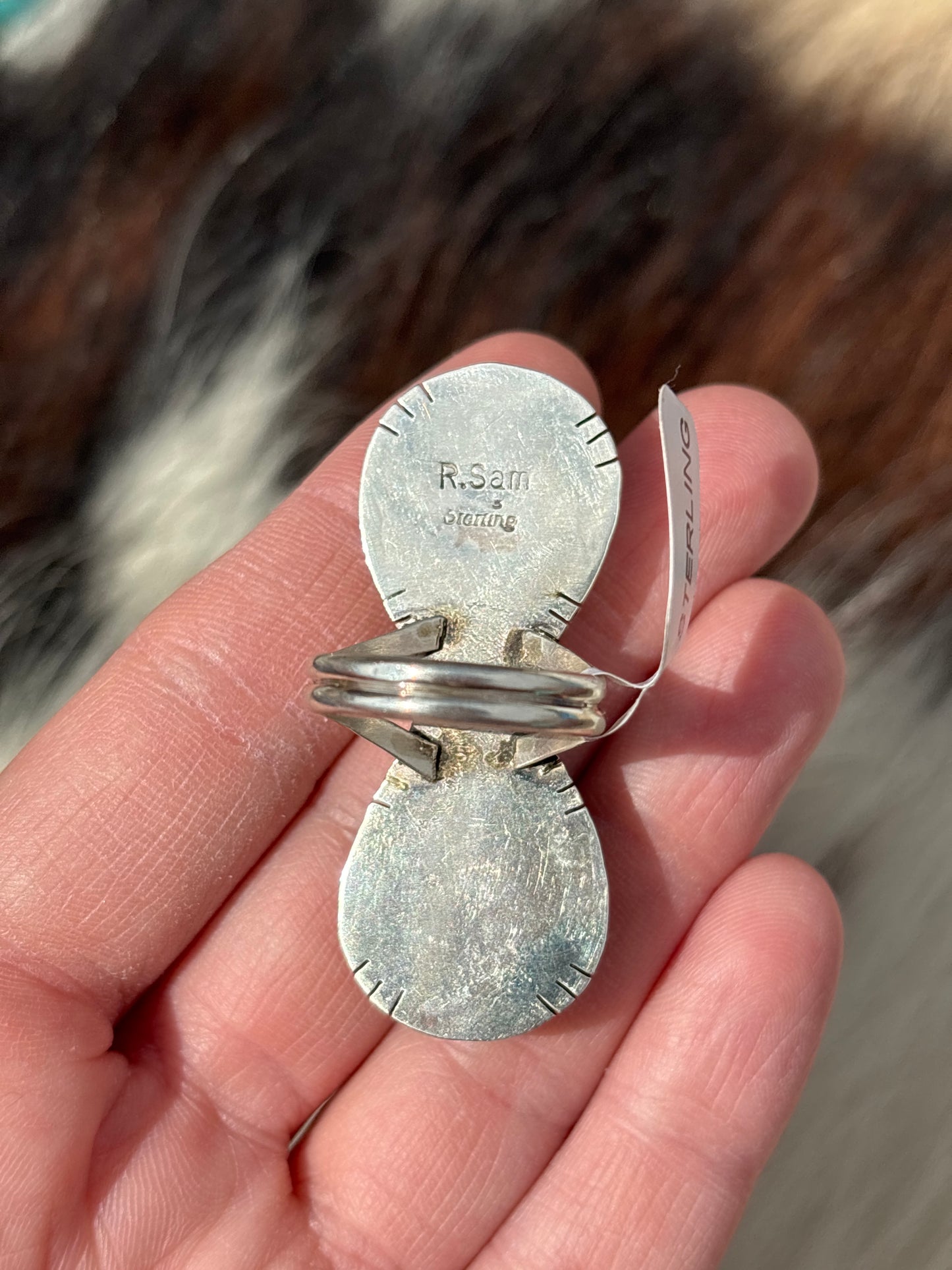 Native American, Hand-Made, Turquoise & Sterling Silver Ring