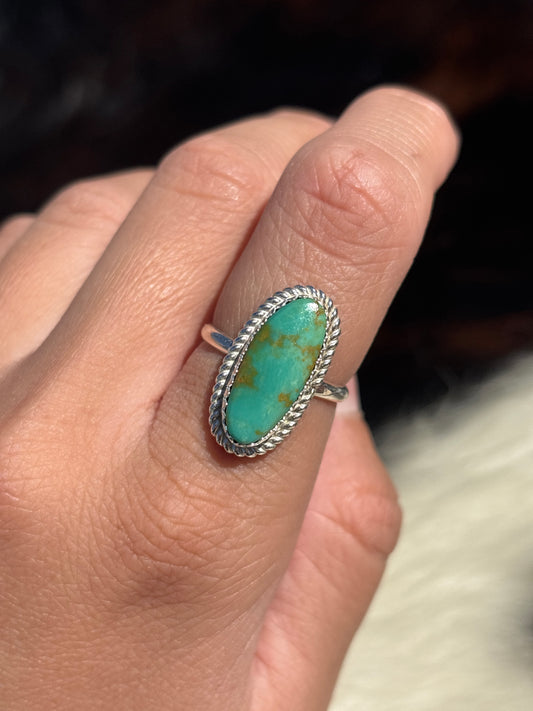 Native American, Hand-Made, Turquoise & Sterling Silver Ring