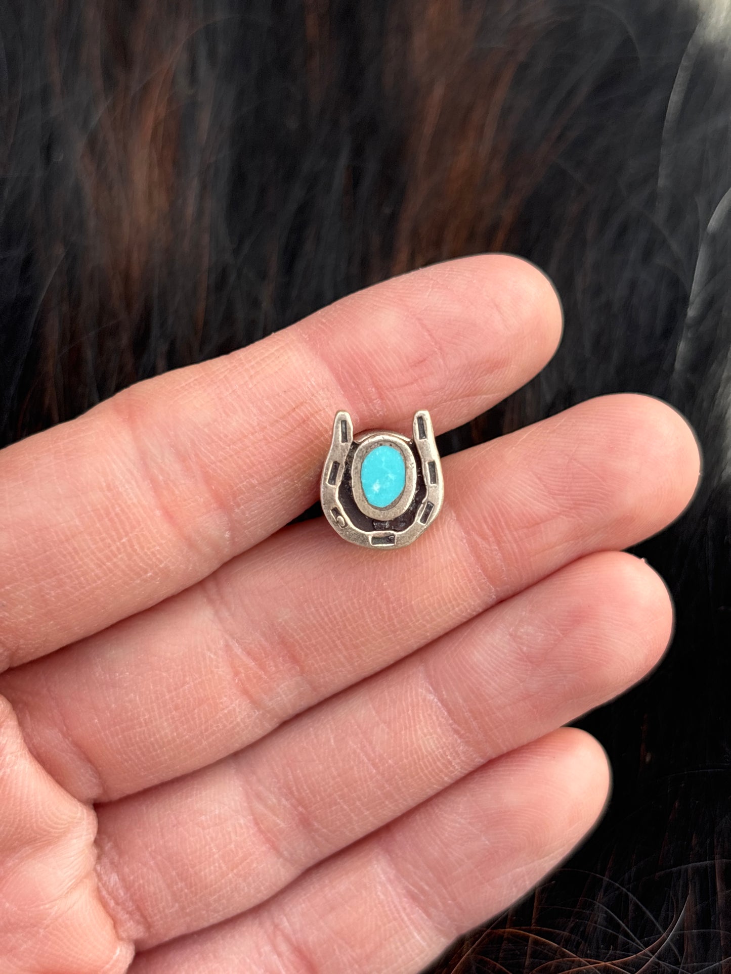 Vintage Native American, Hand-Made, & Sterling Silver Pin