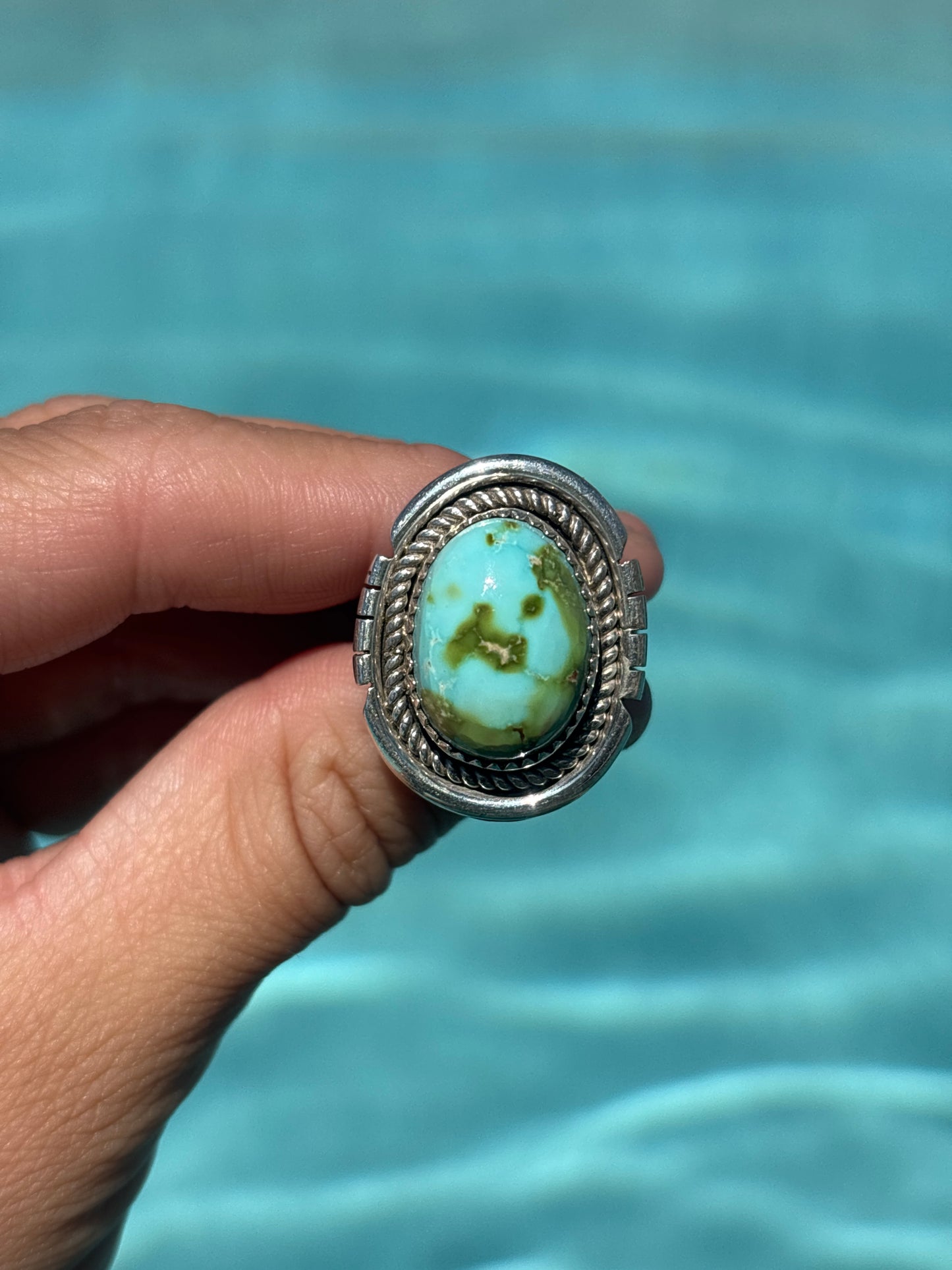 Native American, Hand-Made, Sierra Bella Turquoise & Sterling Silver Ring