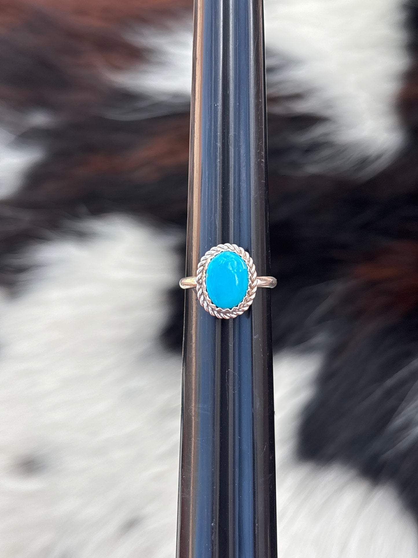 Native American, Hand-Made, Turquoise & Sterling Silver Ring