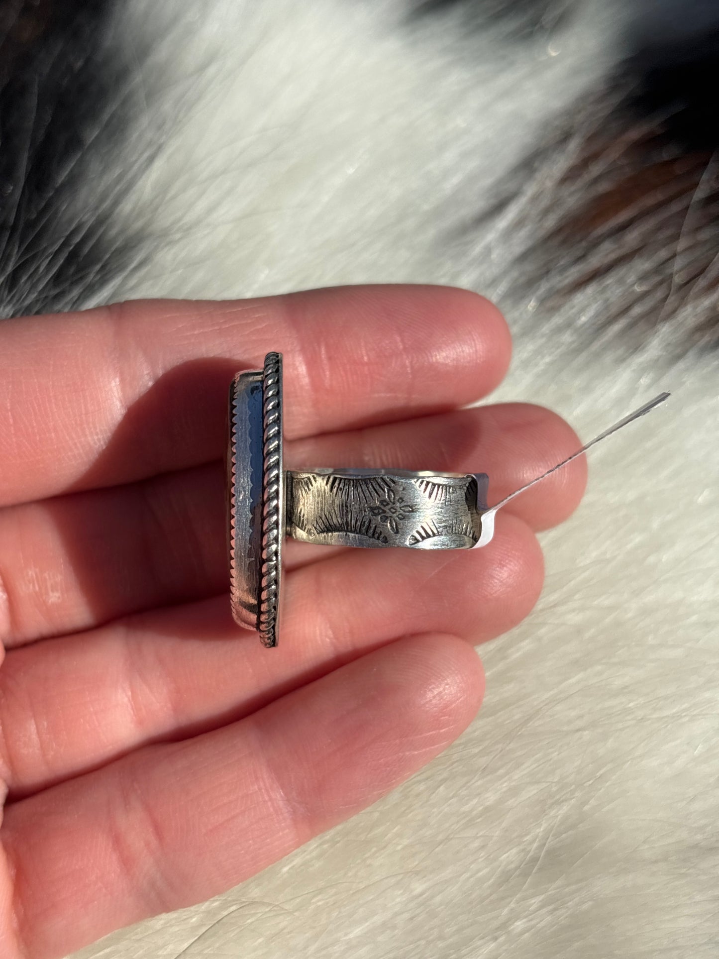 Native American, Hand-Made, Turquoise & Sterling Silver Ring