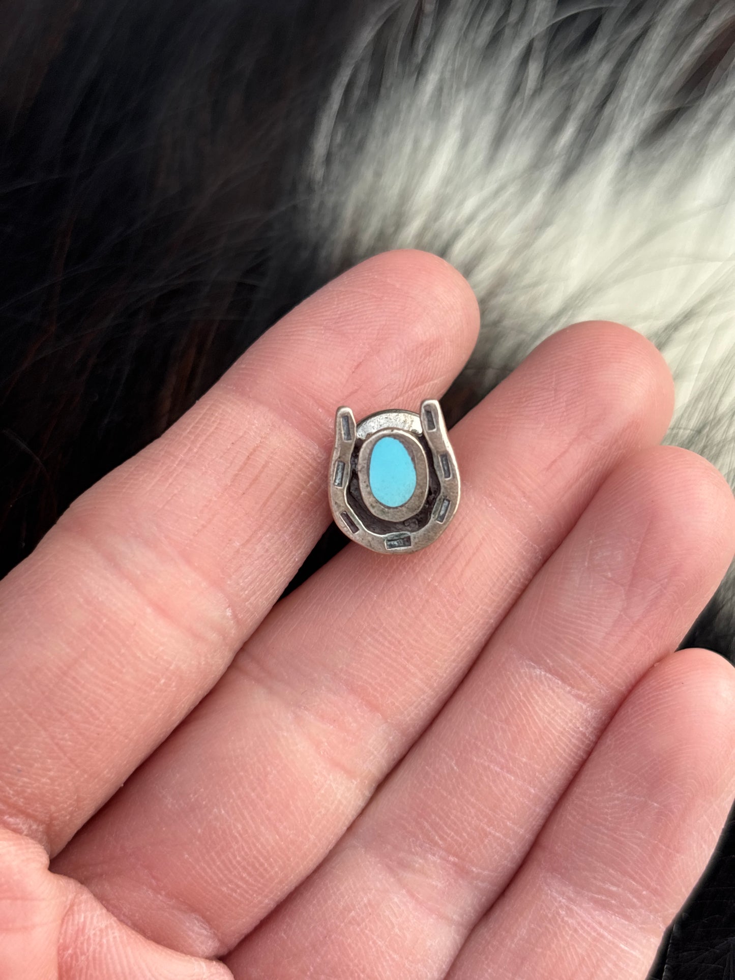 Vintage Native American, Hand-Made, & Sterling Silver Pin