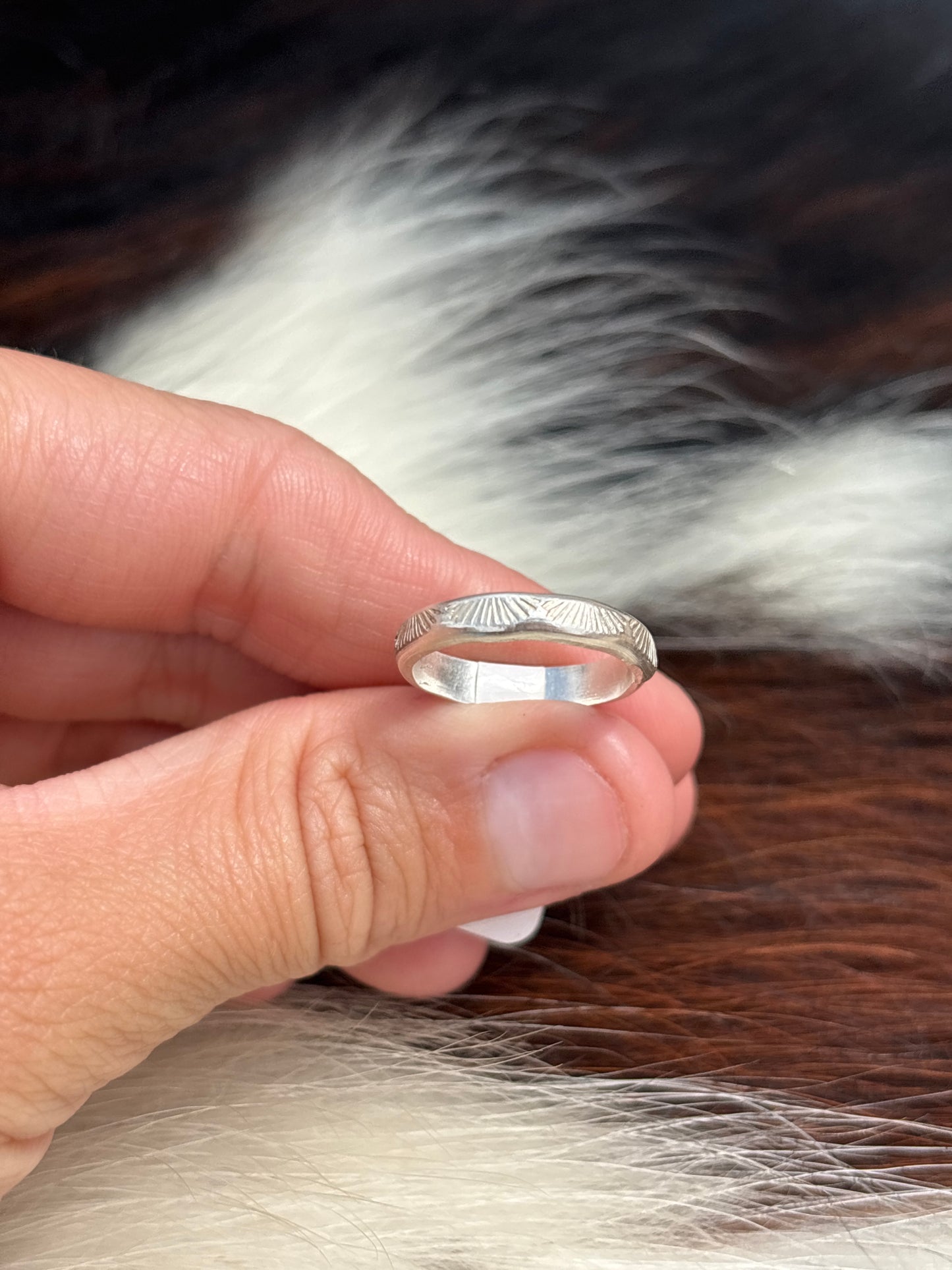 Native American, Hand-Made, Sterling Silver Ring