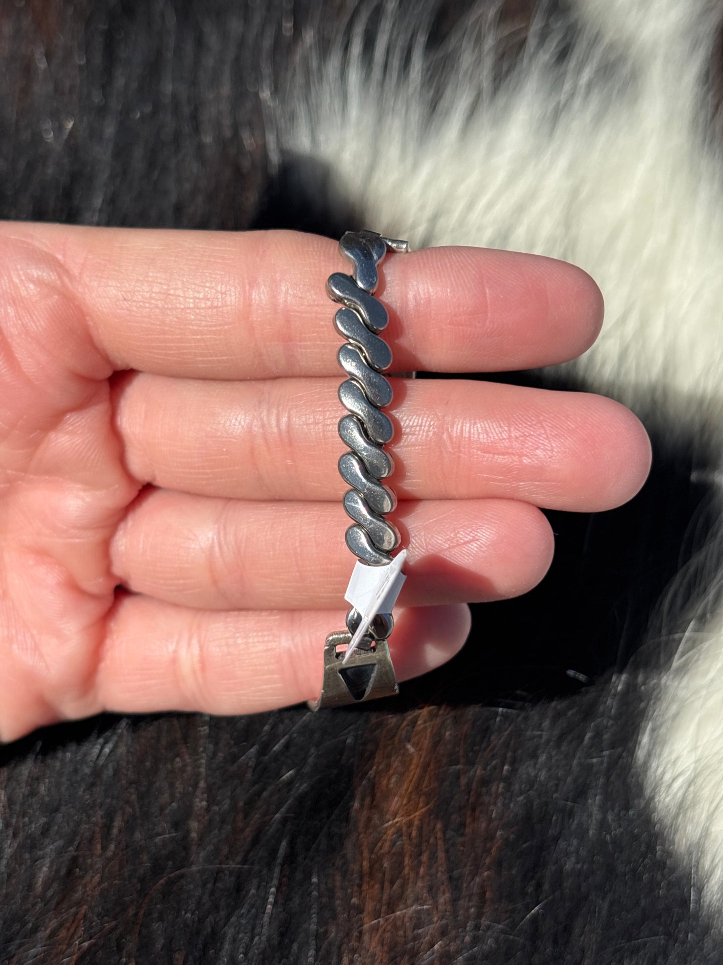 Vintage Native American, Handmade, Sterling Silver Watch