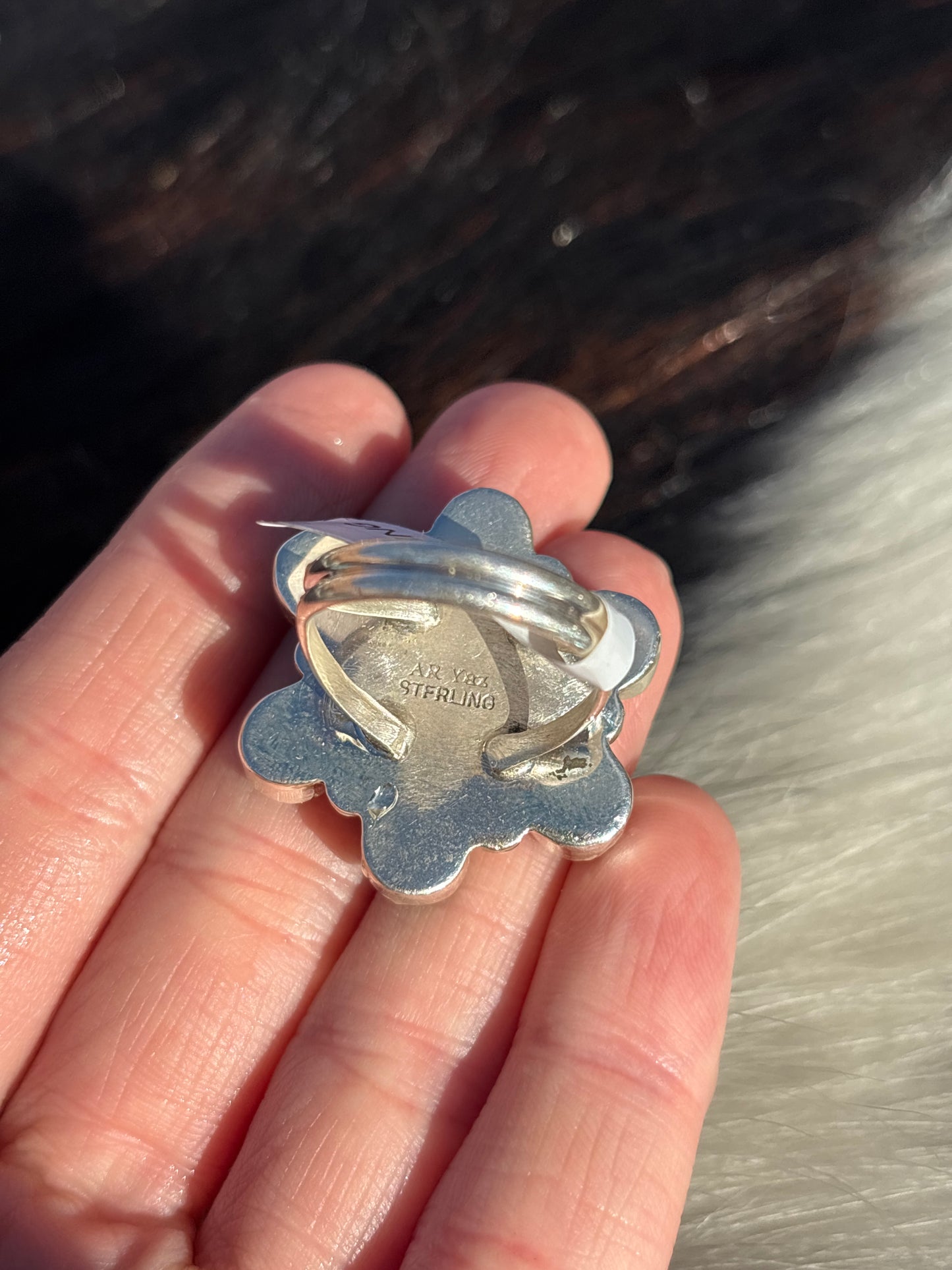 Native American, Hand-Made, Turquoise & Sterling Silver Ring