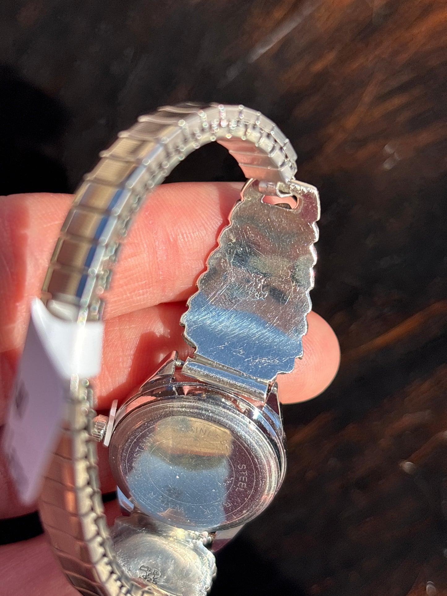 Native American, Handmade, Turquoise & Sterling Silver Watch
