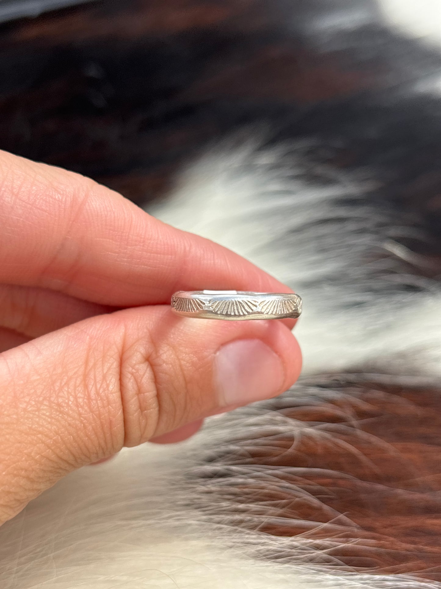 Native American, Hand-Made, Sterling Silver Ring