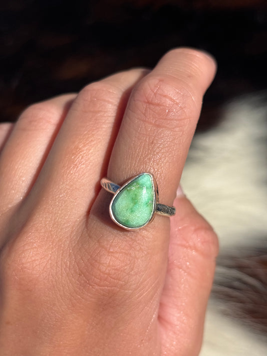 Native American, Hand-Made, Sierra Bella Turquoise & Sterling Silver Ring