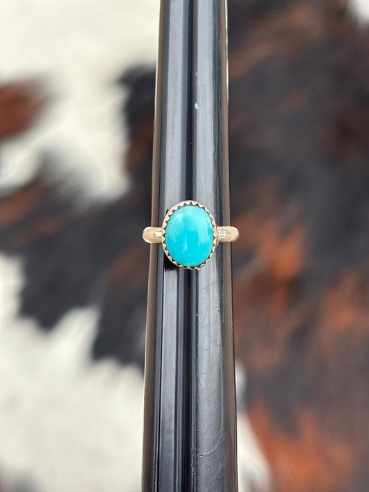Native American, Hand-Made, Turquoise & Sterling Silver Ring