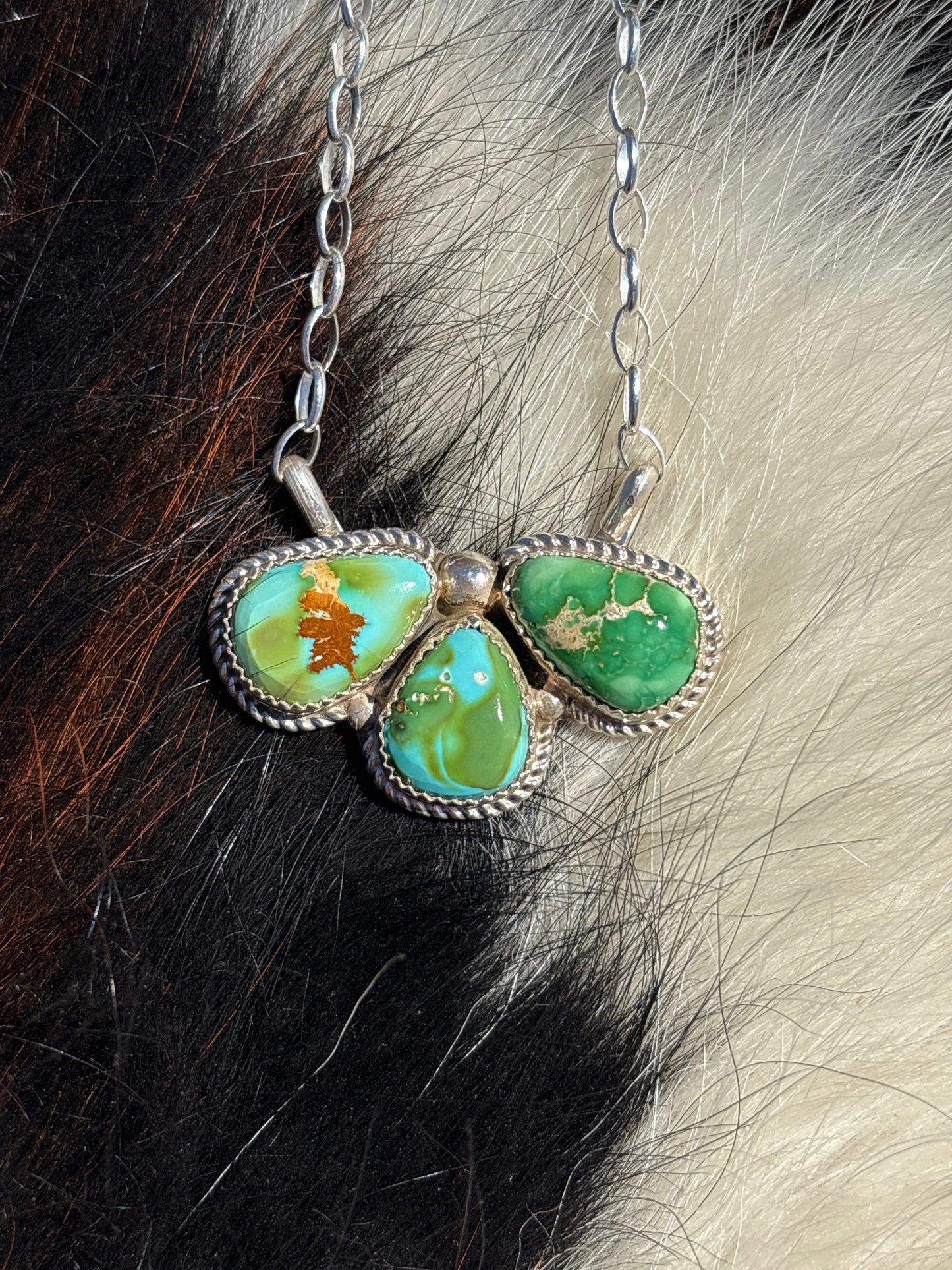 Native American, Hand-Made, Sierra Bella Turquoise & Sterling Silver Necklace