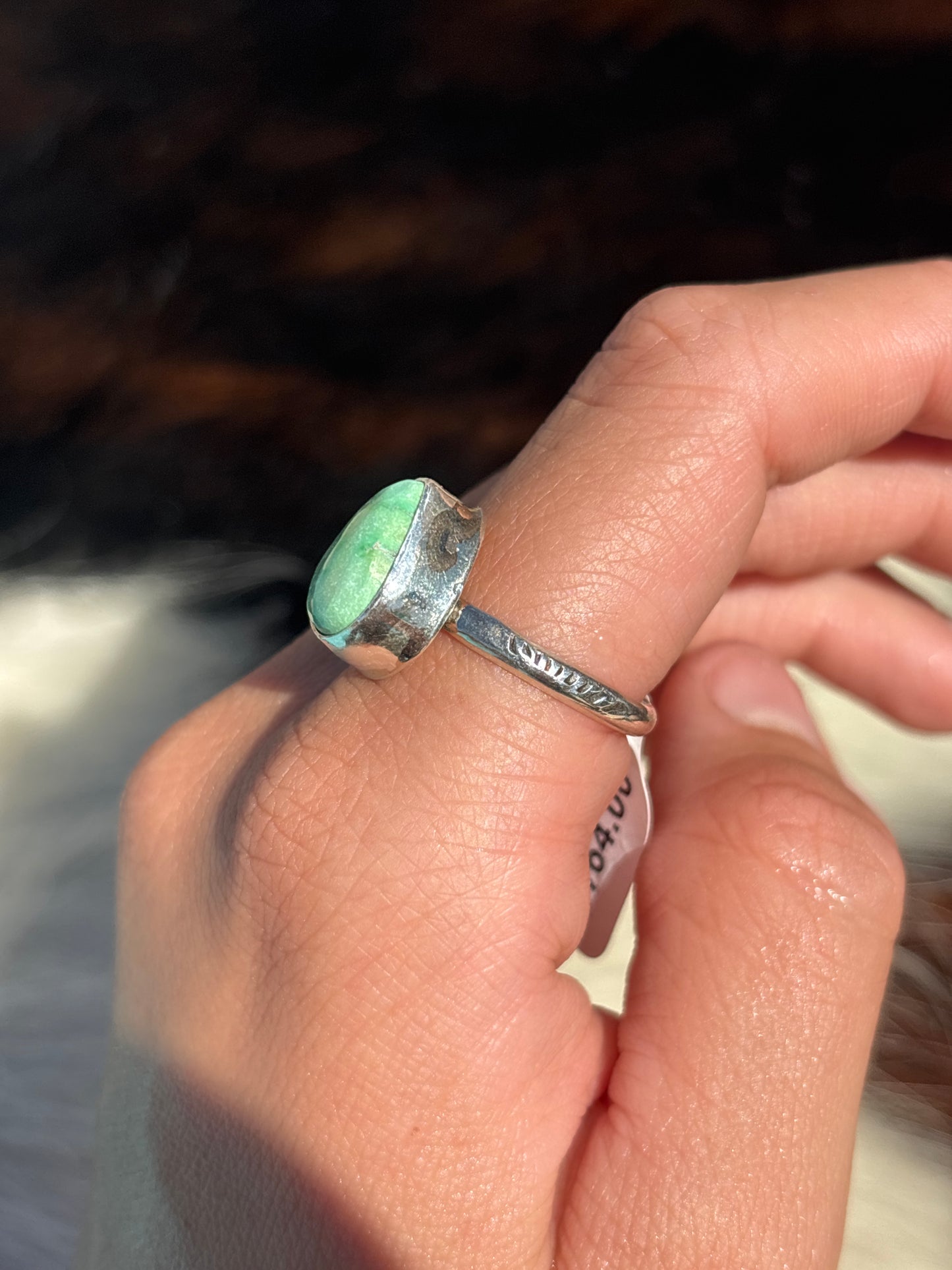 Native American, Hand-Made, Sierra Bella Turquoise & Sterling Silver Ring