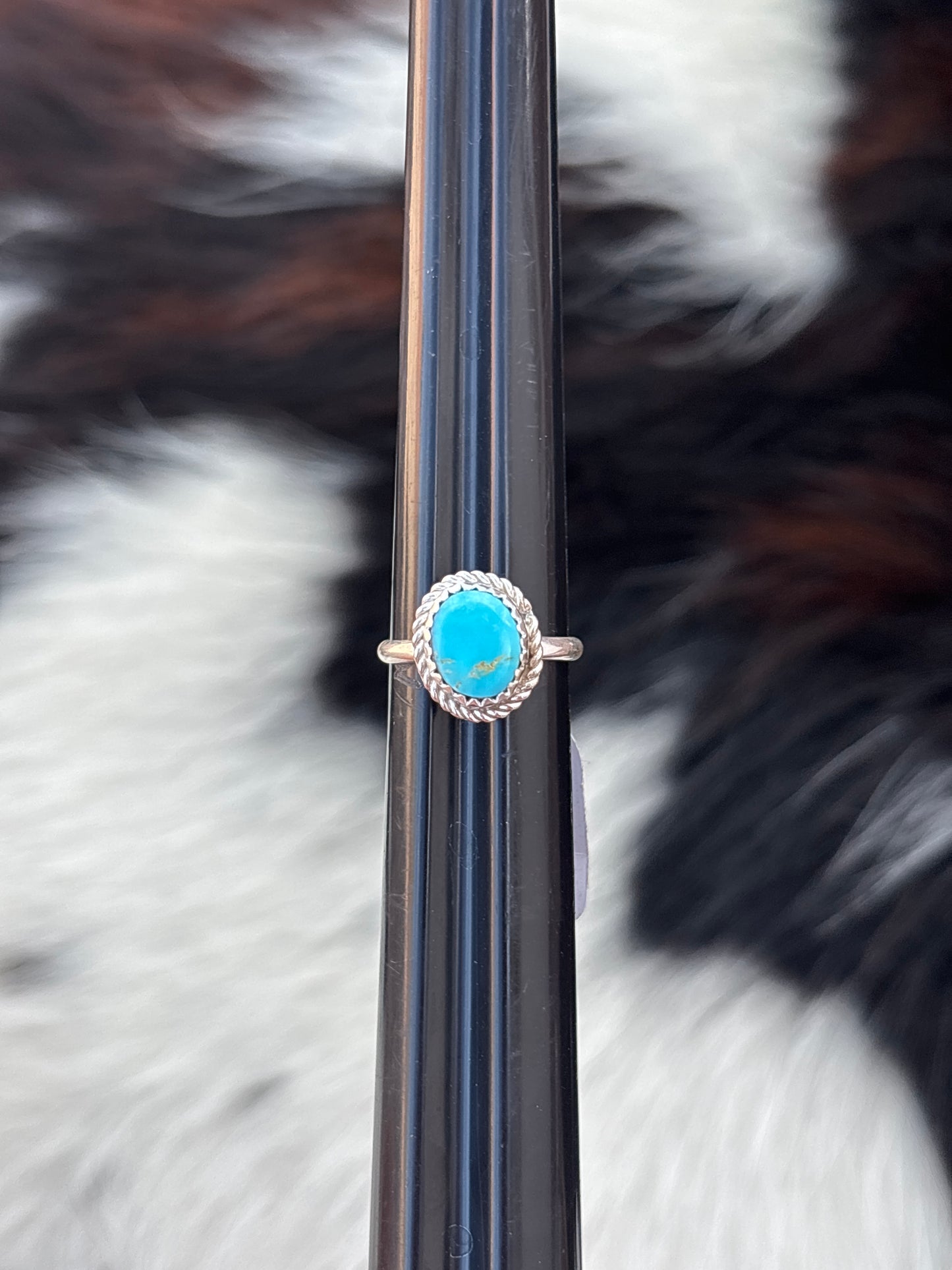 Native American, Hand-Made, Turquoise & Sterling Silver Ring