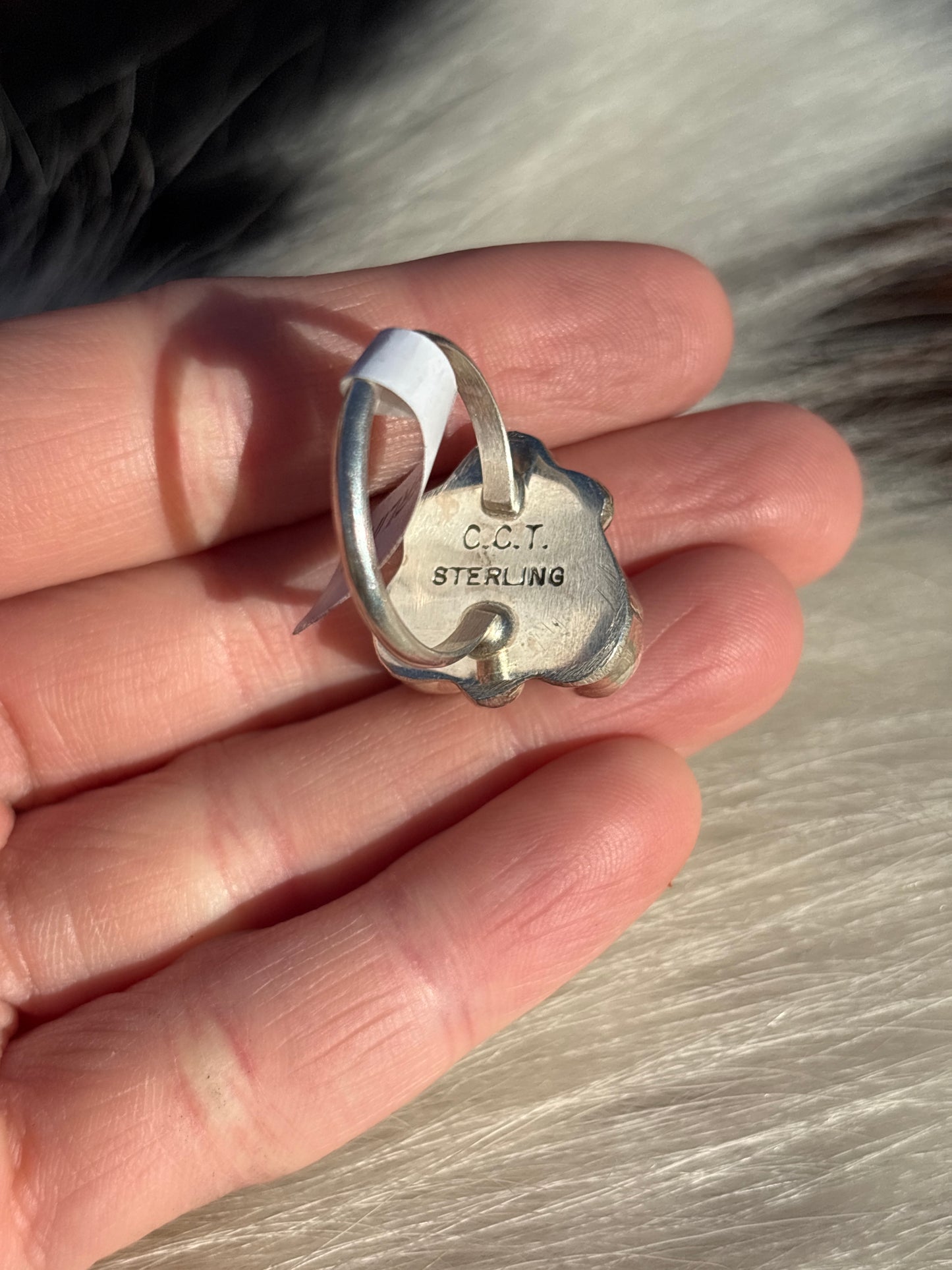 Native American, Hand-Made, Multi-stone & Sterling Silver Ring