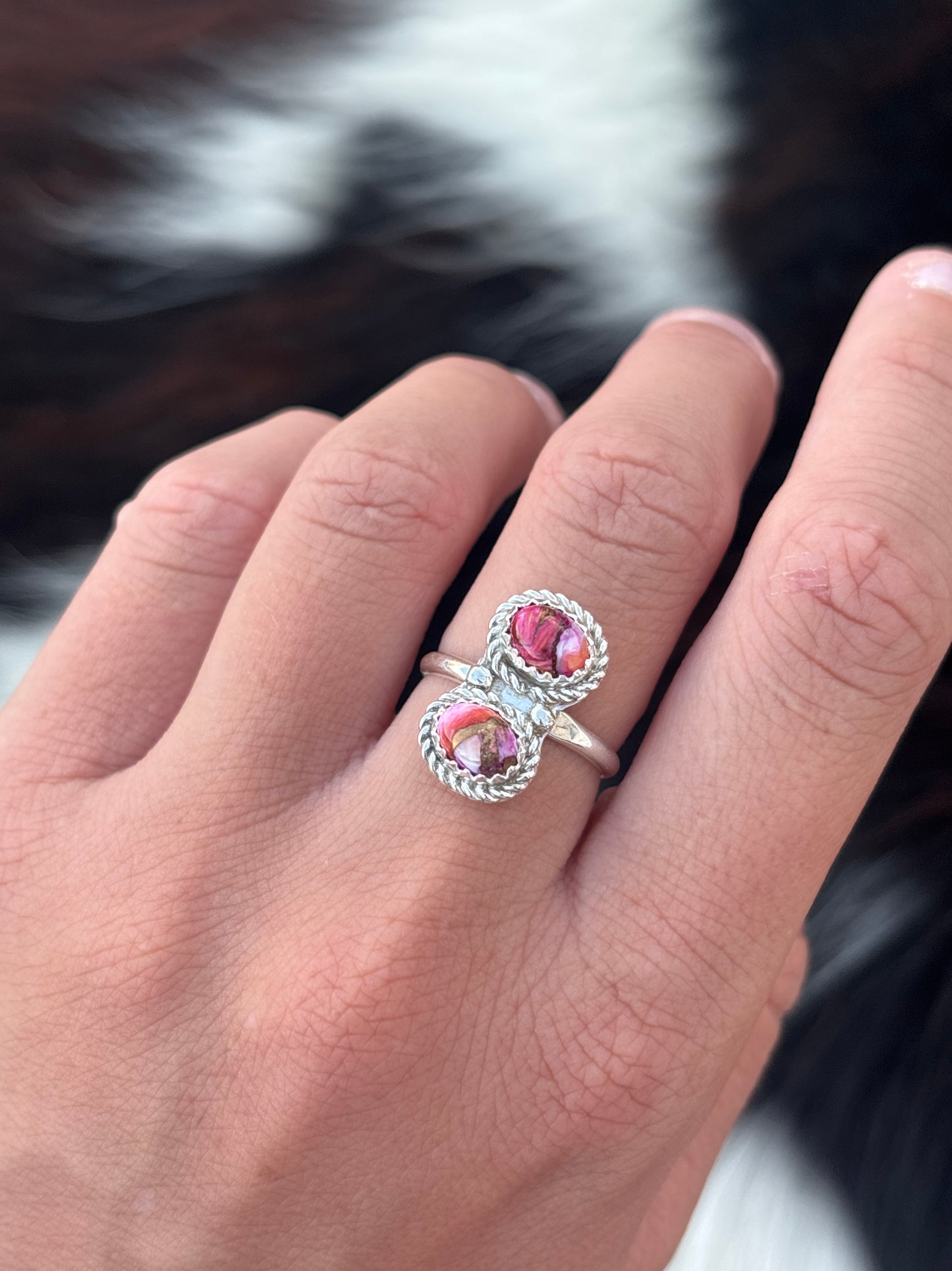 Native American, Hand-Made, Mojave & Sterling Silver Ring