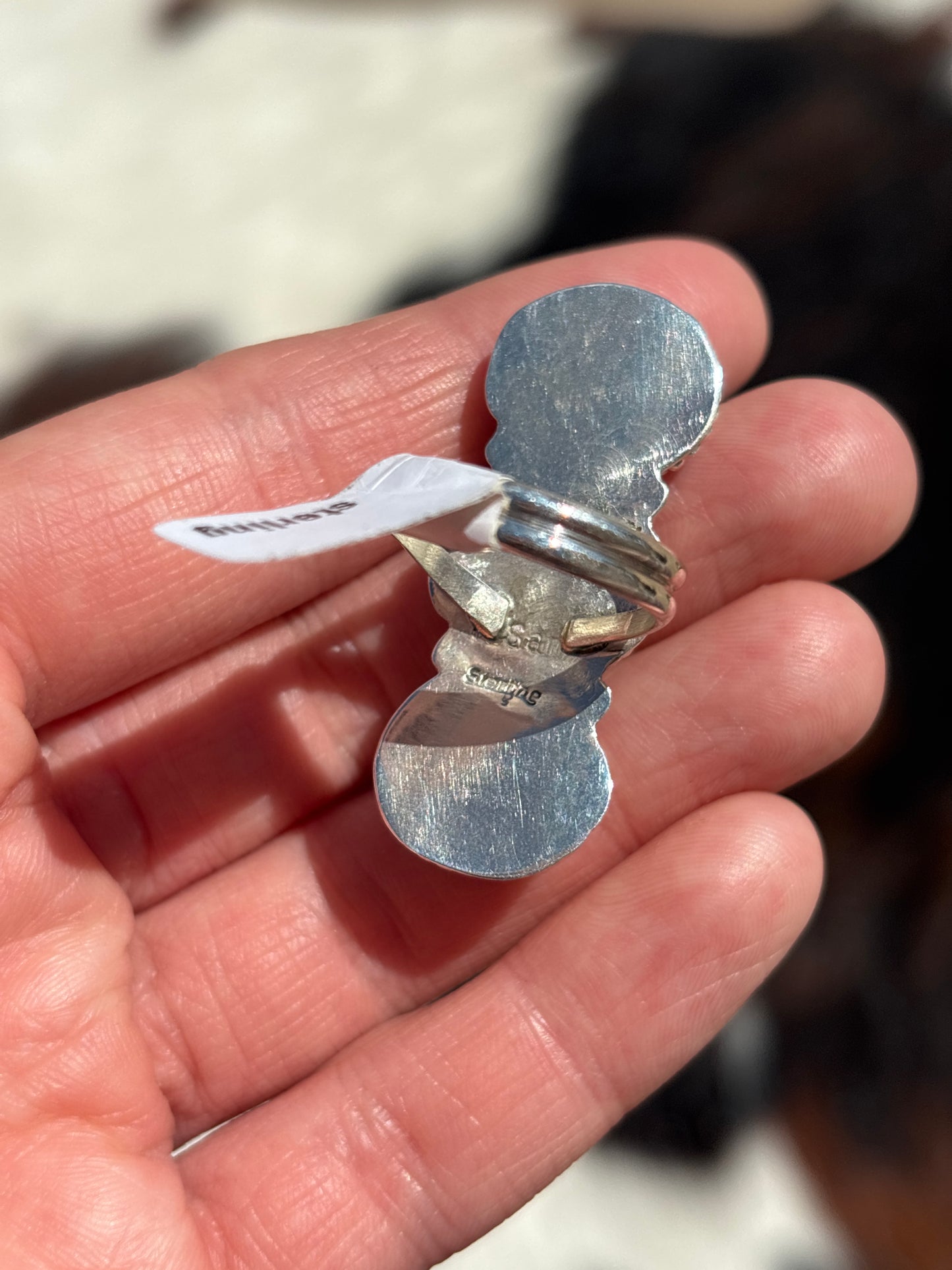 Native American, Hand-Made, Turquoise & Sterling Silver Ring
