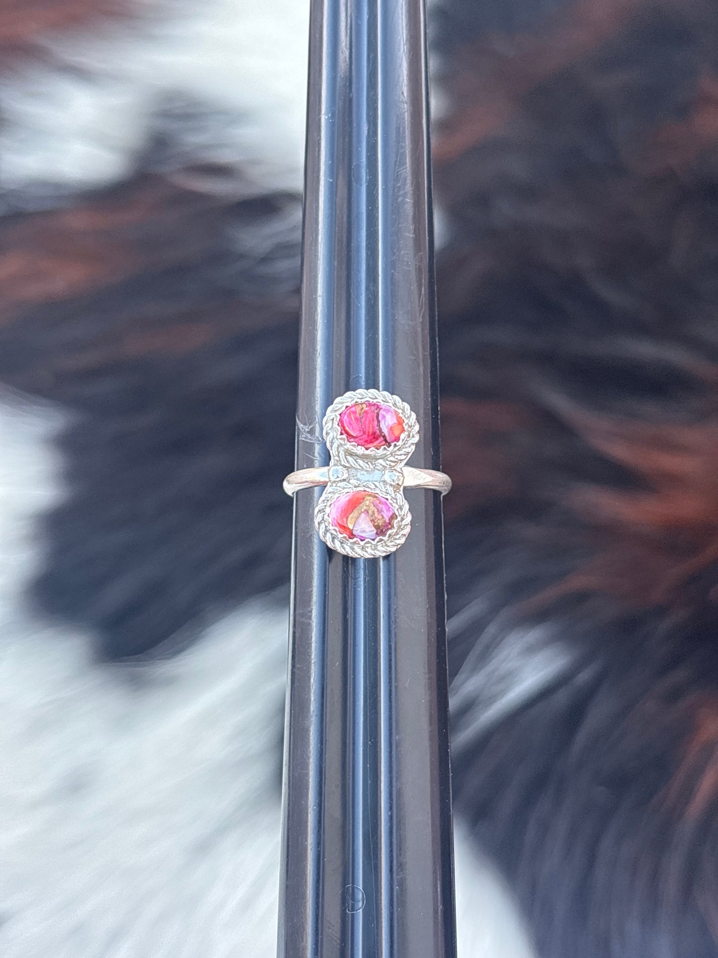 Native American, Hand-Made, Mojave & Sterling Silver Ring