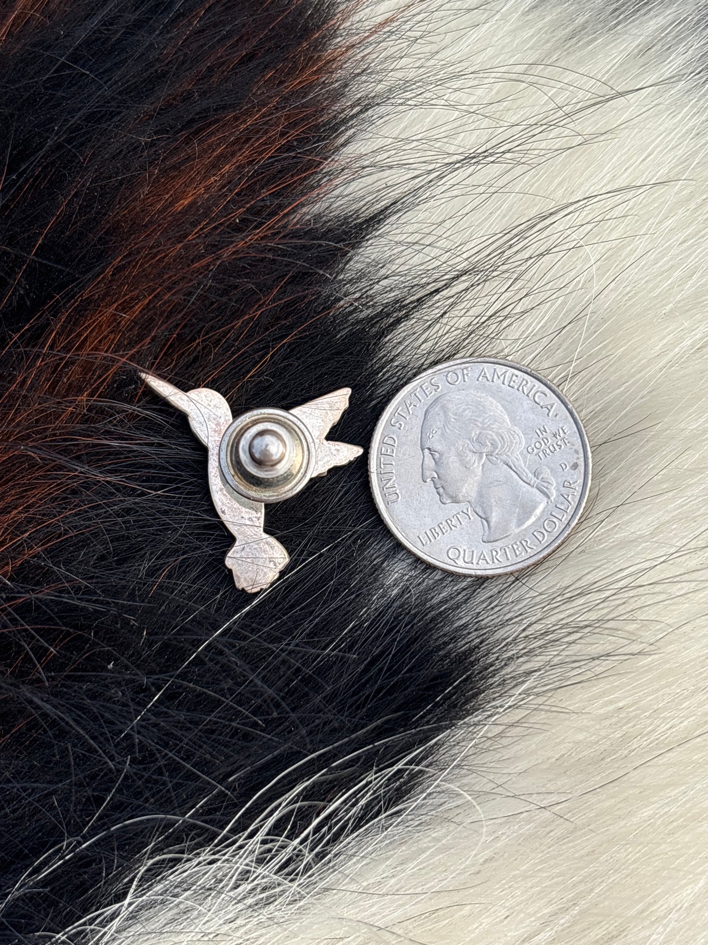 Vintage Native American, Hand-Made, & Sterling Silver Pin