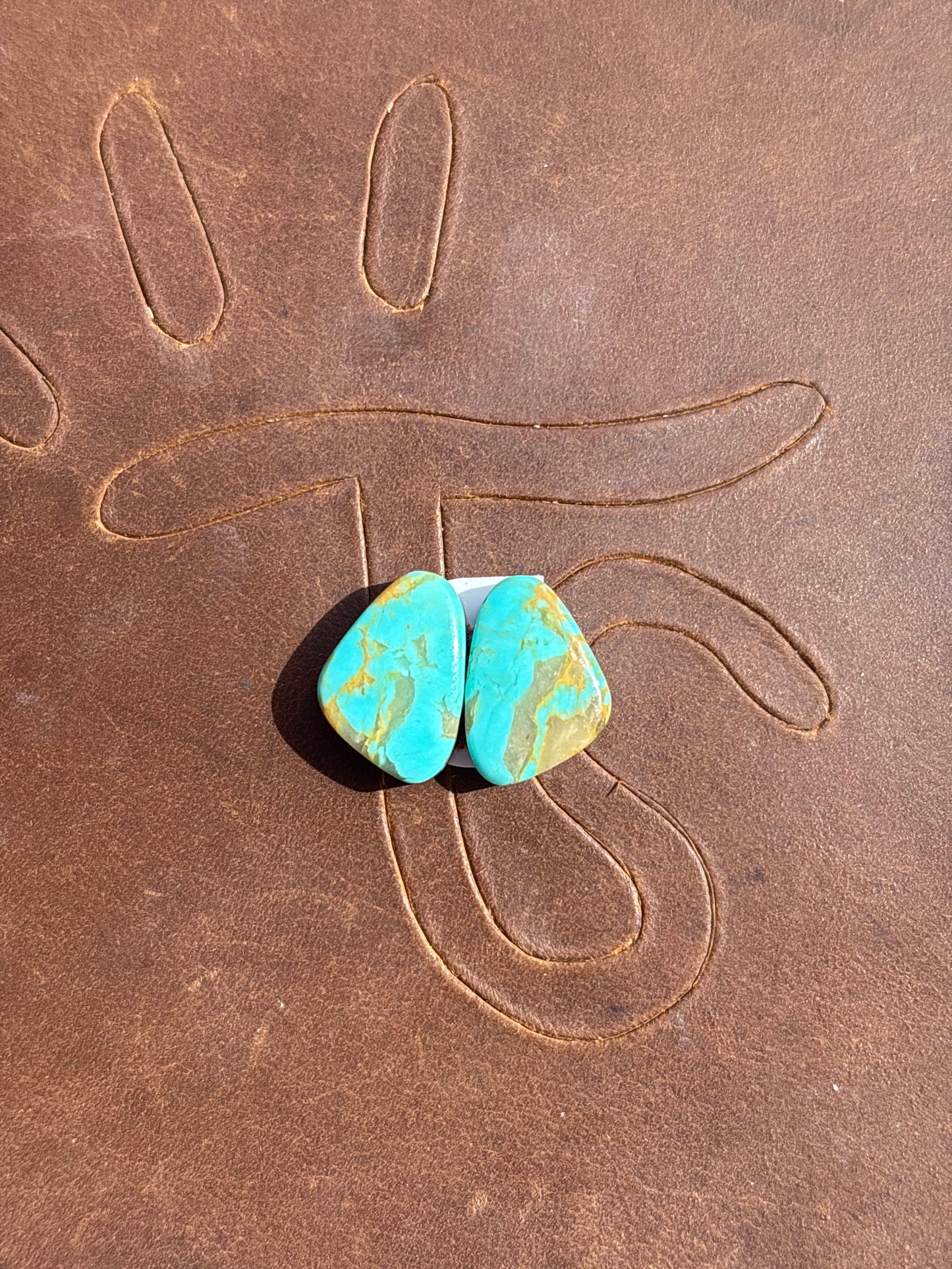 Turquoise Earrings Cabochon Set