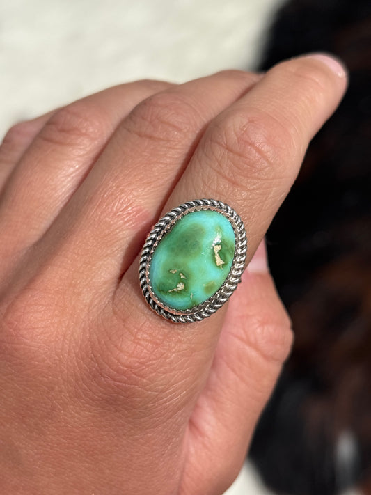 Native American, Hand-Made, Sierra Bella Turquoise & Sterling Silver Ring