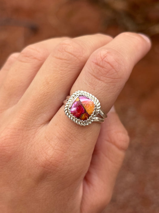 Native American, Hand-Made, Mojave & Sterling Silver Ring