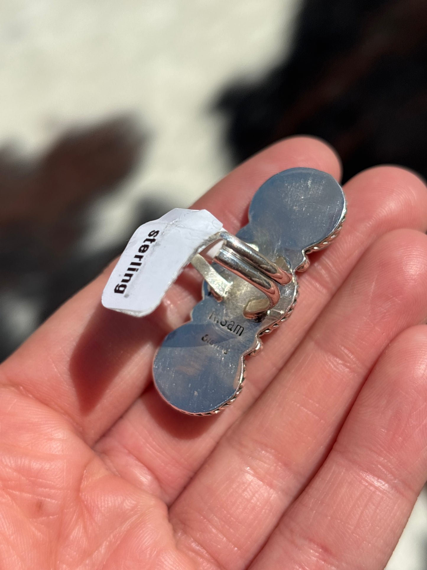 Native American, Hand-Made, Turquoise & Sterling Silver Ring